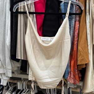 Petal & Pup Cream Cowl Neck Top